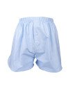 caleçon homme tissu carreaux bleu