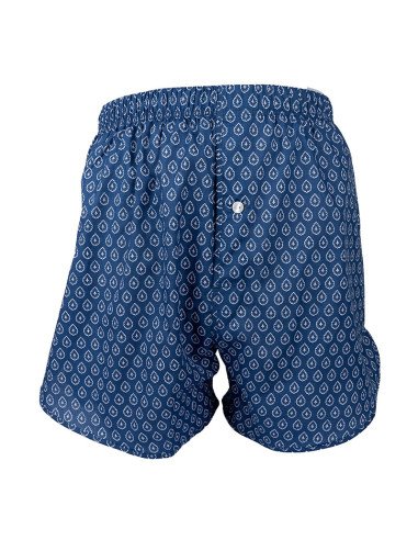 caleçon homme tissu provençal bleu
