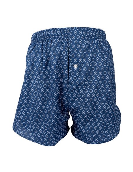 caleçon homme tissu provençal bleu