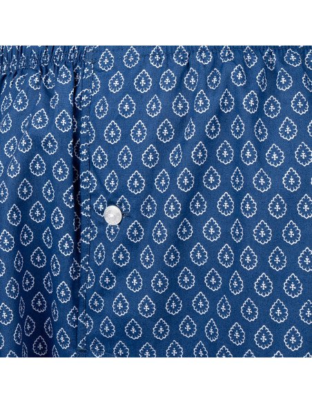 caleçon homme tissu provençal bleu