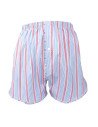caleçon homme tissu rayures bleu