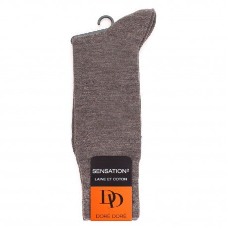 MI-CHAUSSETTE LAINE & COTON