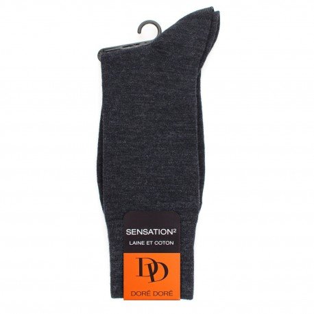 MI-CHAUSSETTE LAINE & COTON