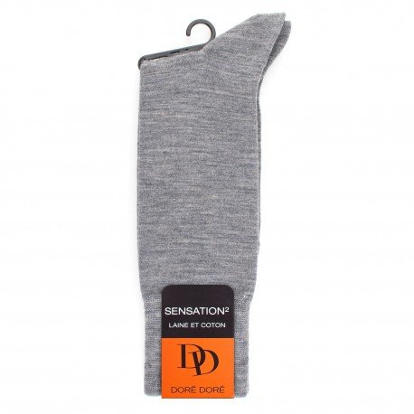 MI-CHAUSSETTE LAINE & COTON