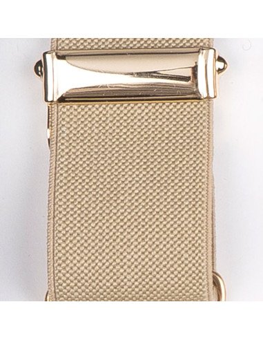 BRETELLES FINES A CLIPS, BEIGE