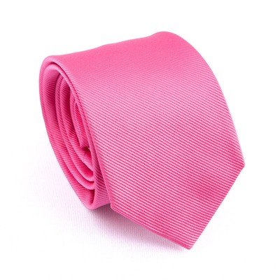 DIAGONAL WOVEN SILK TIE PINK